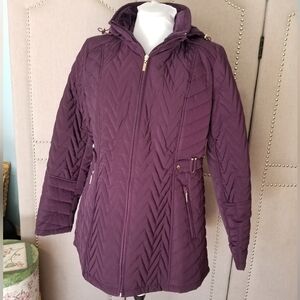Gallery New York Quilted Jacket Burgandy